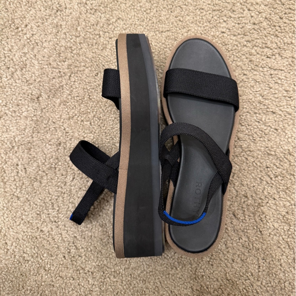 Never worn Rothy's sandals